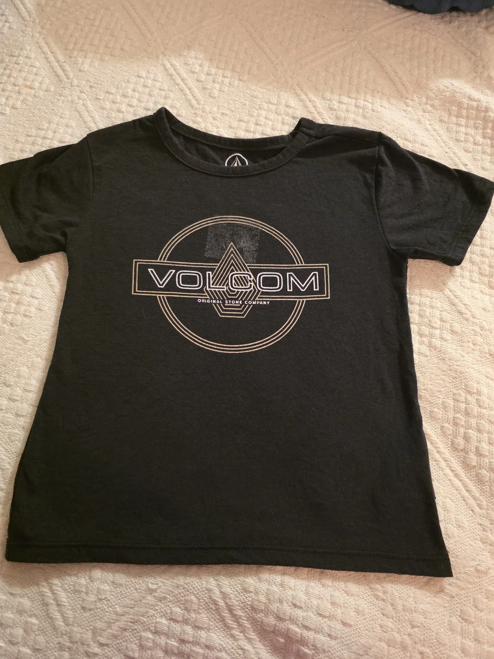 Volcom Black Kids Graphic Logo Tee